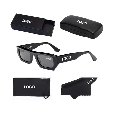 Sunglasses Retro Vintage Shades Custom Logo 2026 Candy Color Sun Glasses Custom Small Square Acetate Sunglasses for Women Men