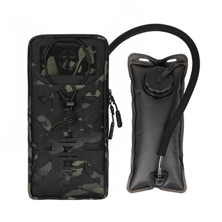 TOPTACPRO 500D Cordura Nylon Tactical Hydration Pouch 1L Laser Cut MOLLE Tactical Hydration Pouch