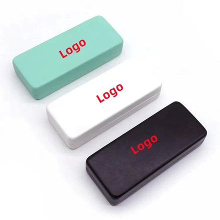 2026 Wholesale Cheap Price Custom Logo Luxury White Pu Eyeglasses Box Pouch Bag Sunglasses Packaging Set Hard Glasses Case