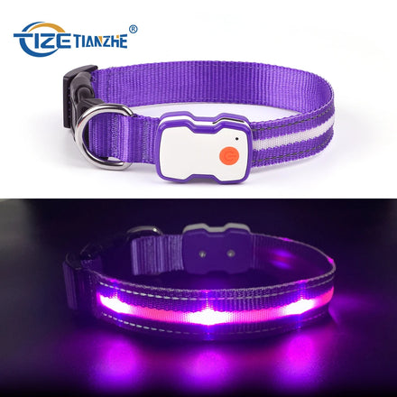 3 Mode Led Dog Collar Flashing Lighting Usb Chargeable Print Dog Pet Collar Dog Led Collars
