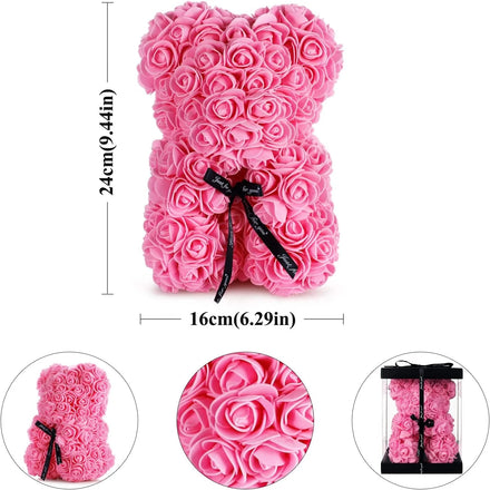 AYOYO OEM Rose Bear Rose to Mother Artificial Bear Beast Rose Valentine's Mother's Day Gift