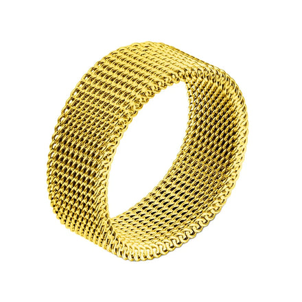 New Fashion Rings Women Stack Knuckle Band Finger Mesh Rings for Women Girls Jewelry