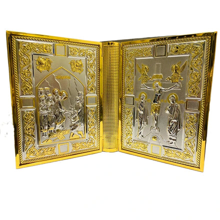 21*15*3.5CM Gospel Cover Holy Book for Church Blessing Metallic Cover Two Color Book Cover