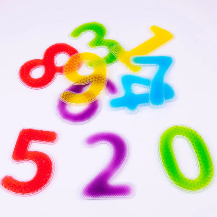 EDUsense Sensory Learning Number 123 Toy Set Gel-Filled Moveable Tactile Squishy Toy Novelty Gifts for Autism Kids Learning