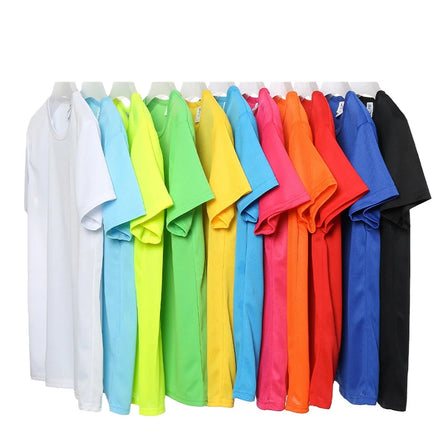 14 Colors Stock Wholesale Cheap Quick Dry Milk Fiber Plain Blank Men's T-shirt Custom Logo Printed Men T Shirts