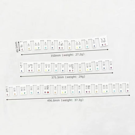 Cheap Colorful Reusable Removable Silicone Piano Note Guide Keyboard Label Stickers