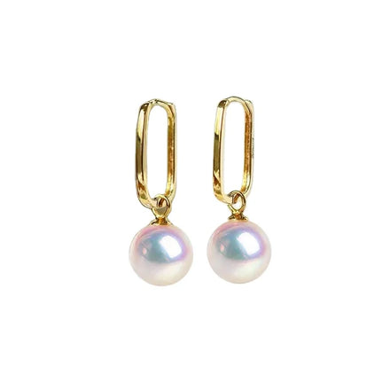 Semi-finished Jewelry 18K Gold Pearl Stud Earrings Accessories Jewelry Women Popular Pearl Earrings Accessories