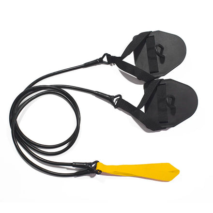Professional Simulation Swim Exercise Land Arm Strength Workout Fitness Resistance Band Hand Webbed Paddle Forging