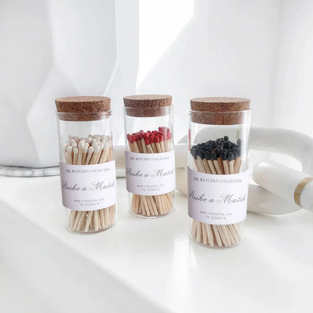Aromatherapy Candle Match Glass Bottle Wholesale Creative Gifts Bottled Match with Hand Gift Wood Cigar Fragrance Matches