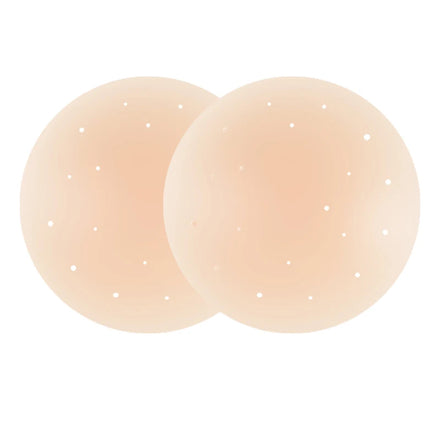 Silicone Nipple Cover Reusable Women Breast Invisible Bra Perforated Breathable Nipple Patch