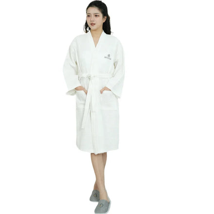 Wholesale Cusstomized logo 5 Star Bath Robe Hotel Spa Robes Waffle Hotel Robes