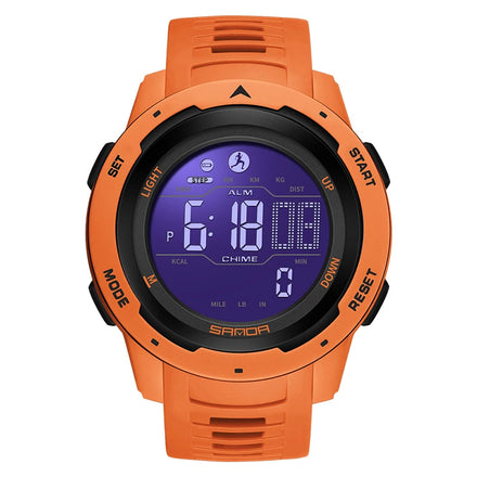 SANDA Fashion Outdoor Sport Watch Men Multifunction Watches Alarm Clock Chrono 5Bar Waterproof Digital Watch Reloj Hombre 2145
