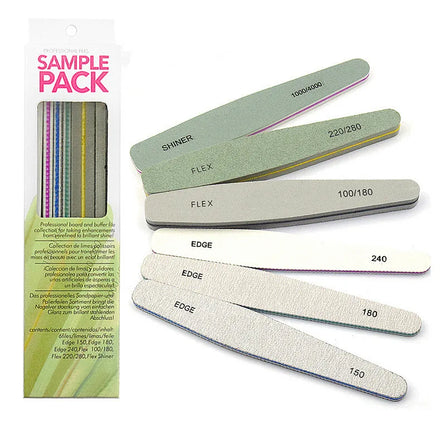 Professional Custom Nail Files Buffer Set with logo Color Box Package
