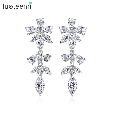 LUOTEEMI Trendy Hanging Accessory Jewelry Trend 2026 Trending Earing Luxury Fashion Party Earrings Woman