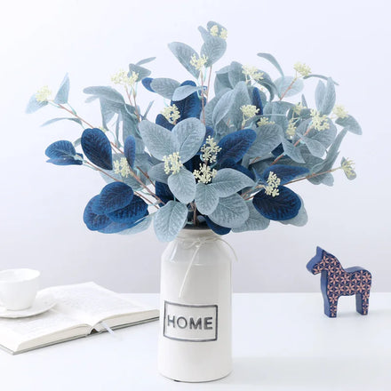 Artificial Green Plant Wedding Home Flower Arrangement with Fruit Eucalyptus Leaves Decorative Plant