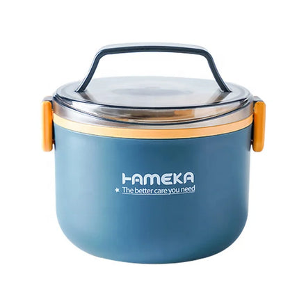Portable Reusable Single Layer Insulated Heat Resistant PP Plastic Lunch Box Adults Children Microwavable 1-3L Office Container