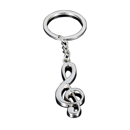 Wholesale Creative Metal Music Symbol Keyring Music Gifts Treble Clef Musical Note Keychain