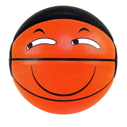 Custom Logo PSYCHE Hygroscopic Leather Size 7 Basketball Black/Orange Indoor Outdoor Factory-Owned Patented for Practice