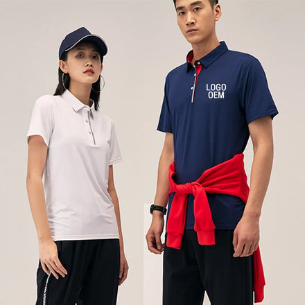 Plus Size Quick Dry Short Sleeve Unisex T Shirt Workout Training Tennis Wear Polo Shirt Men's Gym Fitness Sportswear Clothes