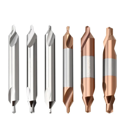 Custom Nisun Tools Center Drill Bit Cemented Carbide HRC70 2 Flutes Solid/Internal Cooling CNC Compatible Metal Drilling DC