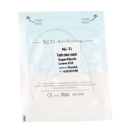 Orthodontic Niti Dental Arch Wires White and Colorful Ovoid Archwire Multi-Purpose Oral Hygiene Product
