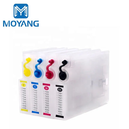 MoYang Refillable Ink Cartridge Compatible for EPSON IB02KA IB02CA IB02MA IB02YA PX-S7110 PX-M7110F Printer Refill with ARC Chip