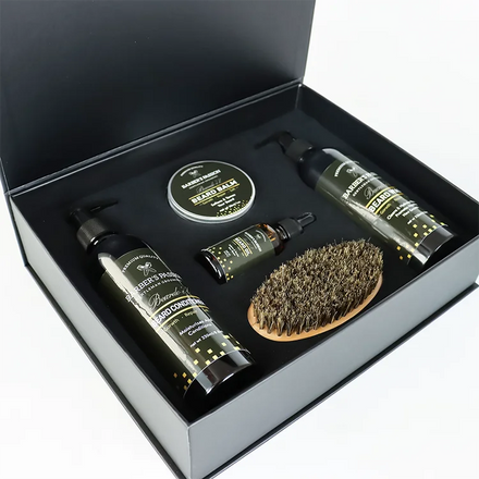 Barberpassion Private Label Removes Dirt and Debris Beard Oil and Shampoo Set Kit