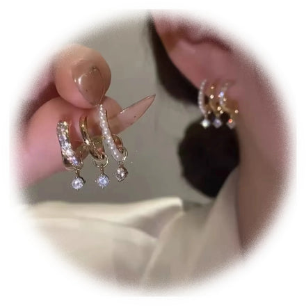2023 Fashion Design Zircon Earrings Diamond Claw Silver Stud Earrings for Women Jewelry