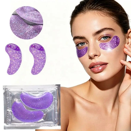 Premium Collagen Seaweed Under Eye Gel Sheet Mask for Dry Skin Dark Circles & Puffiness Reducer Moisturizing