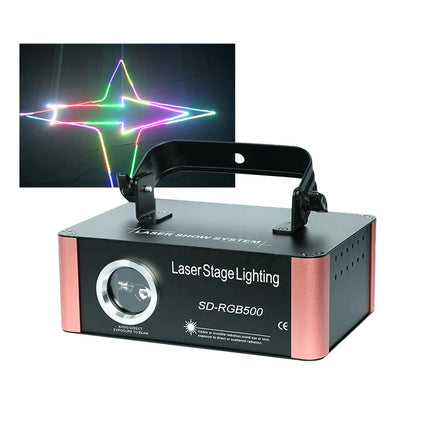 500Mw Rgb Sd Card Animation Projector Mini Laser Light for Dj Disco Wedding Party