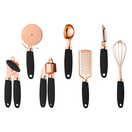 Best Selling Stainless Steel 7-Piece Kitchen Tool Set Can Opener Paring Knife Kitchen Baking Tool Set