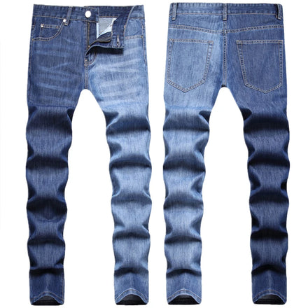 Stir-fried Salt Dark and Light Yin and Yang Color Stitching Contrast Color Three-dimensional Cat Whiskers Small Straight Jeans