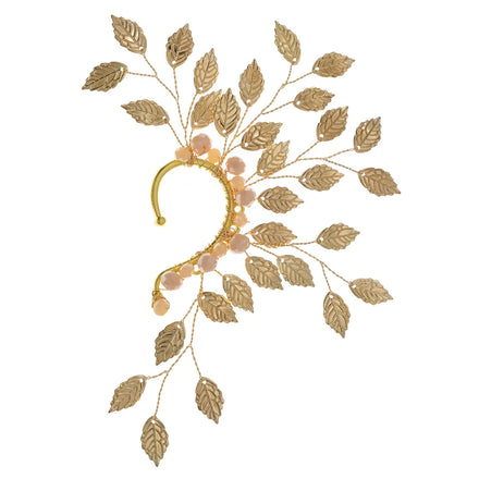 No Piercing Earring Leaf Ear Cuff Ear Clips Wedding Earrings Right Ear Cuff Gifts for Women Bridal Flower Girls