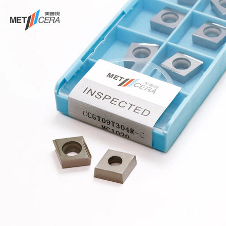 METCERA OEM CNC Lathe Blade Cutter Milling Tool CCGT Processing Mild Steel Cermet Inserts Ti(CN) Coated HRA92.5 China Origin SIC