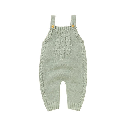 2023 Newborn Baby Rompers Simple Style Suspenders Customized Summer Knitted Sleeveless Vest Baby Jumpsuit