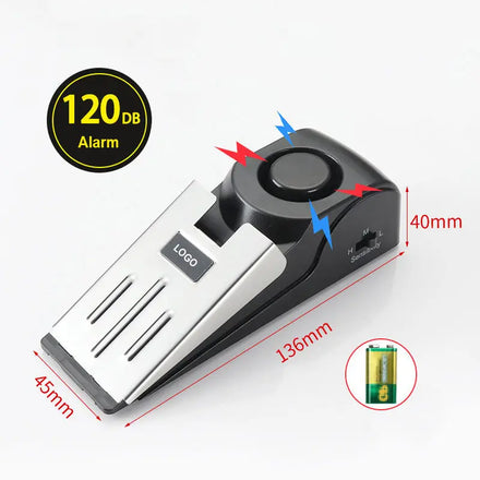 2025 Wholesale Alarm Loud Door Stopper Floor Wedge Safety Siren Door Stop for Travel Home Apartment House