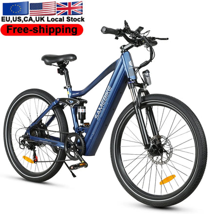 Canada Fast Delivery SAMEBIKE Aluminum Alloy Electric Off-Road Bike 250W Adult E-Bicycle for Mountain