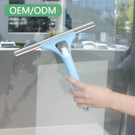 Best Selling Plastic Handle Car Window Squeegee Cleaner Shower Wiper and Bottle Spray Window Cleaner Squeegee
