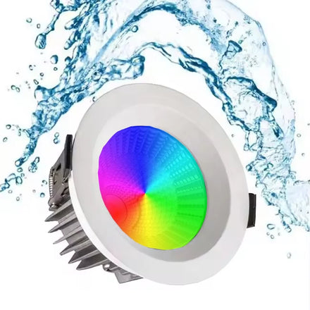 Loxone KNX Dali 0-10V PWM Smart Controls 24v CCT Ip65 Recessed Lighting RGBW DW 60D 110mm Anti-glare Reflector Led Downlight