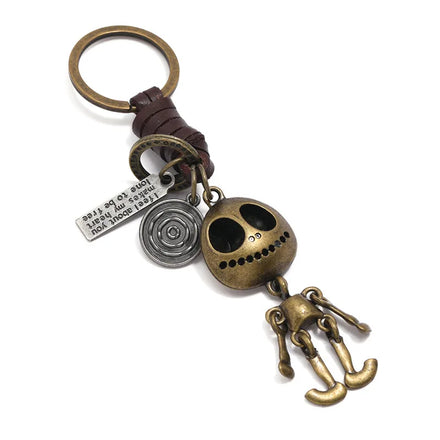 Fashion Jewelry Factory Outlet Sale Vintage Leather Key Ring Men Women Creative Keychain Personalized Jewelry