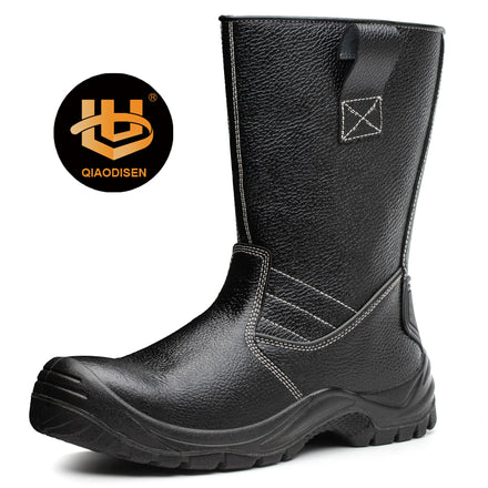 Waterproof Oil-proof Safety Boots Steel Toe Anti-smash Anti-collision Anti-puncture Midsole Safety Boots Manufacturers