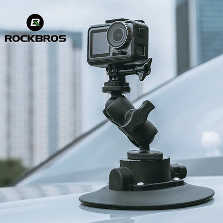 ROCKBROS 360 Degree Adjustable Car Phone Holder Mount Magnetic Suction Cup Camera Mount