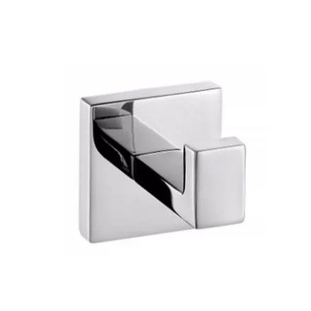 Modern 304 Stainless Steel Mirror Polished Bathroom Bath Robe and Square Towel Hooks