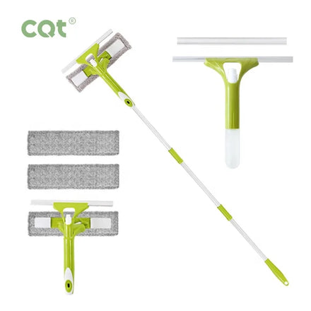 Hot Selling Extendable Window Glass Squeegee Wiper Telescopic Cleaning Pole with Durable Plastic Handle