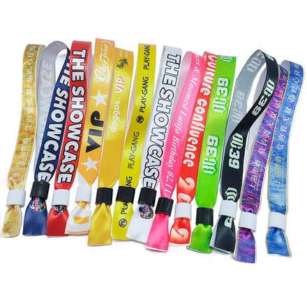Music Festival Printed Fabric Wristbands Hotel Entrance Bracelets