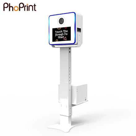 Factory Price Portable Metal Steel 50kg CE Certified LED Light Touch Screen Photo Booth for Events