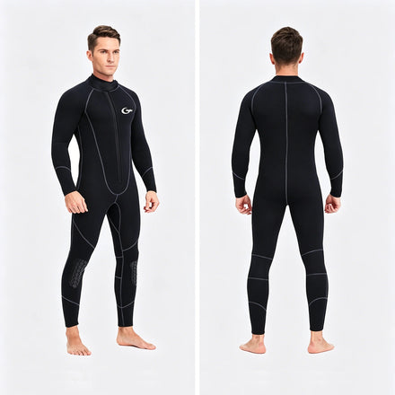 OEM/ODM CR Neoprene Freediving 3mm Wetsuit Breakaway Zip Full Body One Piece Youth Diving Triathlon Swimming Diving Suit