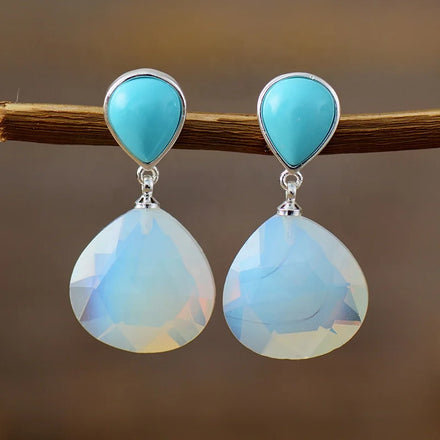 Elegant Teardrop 925 Silver Plated Crystal Rhinestone Stud Earrings Classic Christian Healing Jewelry for Anniversary