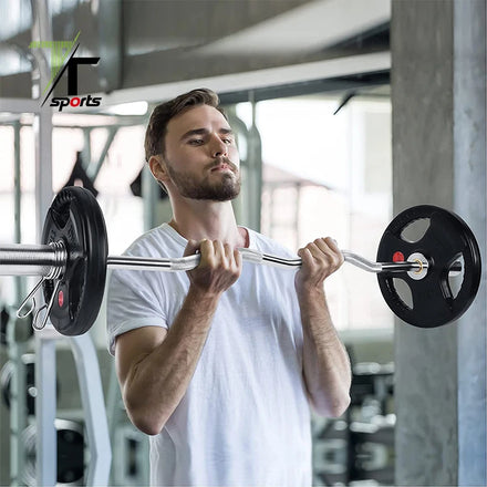 Gym Barra 45Lbs 7Ft Weight Lifting Black Power Pink 20Kg Bar 15Kg Weightlifting Weight Barbell Bar