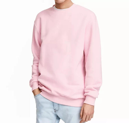 Oversized Hip Hop Pullover in Stock Winter Unisex Various Colors Dropped Shoulder Unisex 100% Cotton Sweatshirt Crew Neck